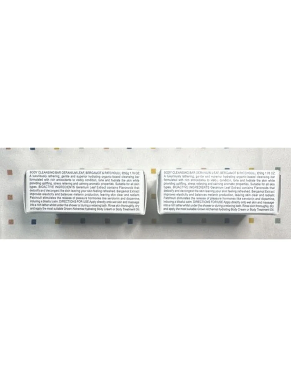 Bundle Grown Alchemist Body Cleansing Bar Geranium Bergamot Patchouli 1.76oz
